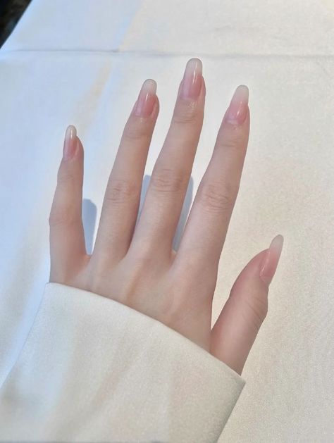 Long Natural Nails, Aesthetic Natural, Natural Nail Designs, Nails Pretty, Asian Nails, Hello Nails, Really Cute Nails, Pretty Gel Nails, Soft Nails