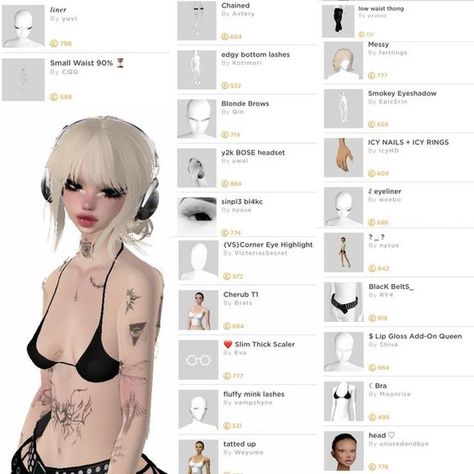 Imvu Poses Name, Imvu Avi Ideas Cute, Skin Imvu Feminina, Imvu Body Tutorial, Imvu Avi Ideas Under 4000, Imvu Skins Ideas, Imvu Grunge Outfits, Cute Imvu Avatars, Imvu Body Ideas