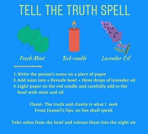 Spell For The Truth, Truth Candle Spell, Truth Telling Spell, Truth Spell Jar, Truth Reveal Spell, Truth Spell Reveal, Truth Spells For Beginners, Truth Spells Witchcraft, Tell The Truth Spell