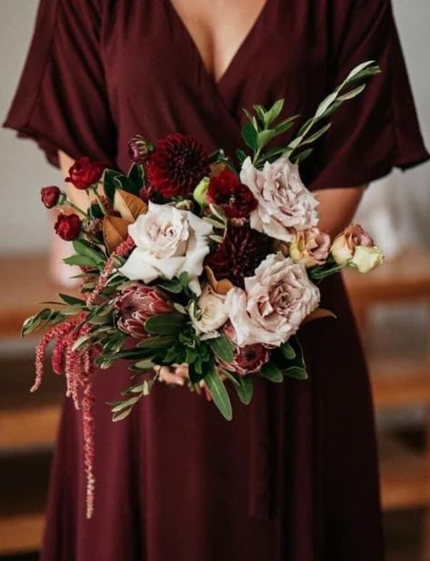 Bouquets With Burgundy Dresses, Burgundy Peach Bouquet, Burgundy Blush Cream Wedding Flowers, Burgundy And Cream Bouquet, Burgundy Bridesmaids Bouquets, Cabernet Bouquet, Burgundy Bridesmaid Bouquet, Blush And Burgundy Bouquet, Yandina Station