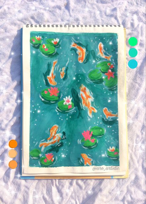 #art #artistsoninstagram #artist #artistonpinterest #koifish acrylic painting #acrylic Art Attack, Art Tips, Koi Fish, Painting Acrylic, Koi, Acrylic Painting, Fish, Instagram, Art