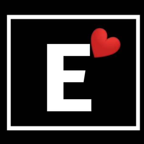 E Initial, Love Sms, Beautiful Wallpapers For Iphone, Aesthetic Letters, Name Wallpaper, Love My Boyfriend, Letter E, Black And White Aesthetic, Heart Wallpaper