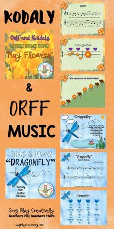 Songs Original, Orff Songs, Orff Activities, Orff Music, Posters Music, Spring Music, Kindergarten Music, Elementary Music Class, Elementary Music Education