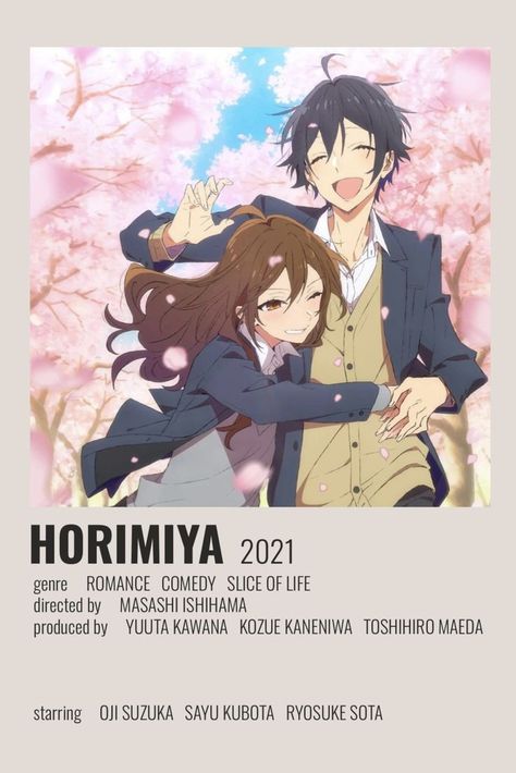 ☆ Minimalist/alternative "Horimiya" anime poster ☆ Check out my "Anime Posters" board! Anime Recs, List Anime, Polaroid Posters, Shojo Anime, Best Romance Anime, Japanese Animated Movies, Anime Show, Anime Suggestions, Poster Anime