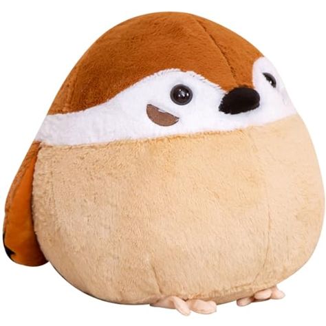 ELAINREN Chubby Sparrow Plush Pillow Super Soft Brown Sparrow Stuffed Animals Toy Cute Realistic Bird Sparrow Plushie Gifts/13.7'' Bird Plushie, Bird Sparrow, Bird Plush, Three Toed Sloth, Sloth Plush, Amazon Coupon Codes, Amazon Discounts, Amazon Coupons, Kids Gift Guide