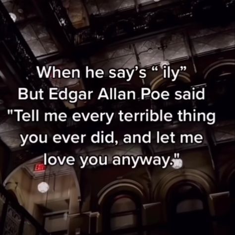 Edgar Allen Poe Poems, Dracula Quotes, Edgar Allen Poe Quotes, Edgar Allan Poe Quote, Poe Quotes, When He Says, Kissing Quotes, I Want Love, Romantic Book Quotes