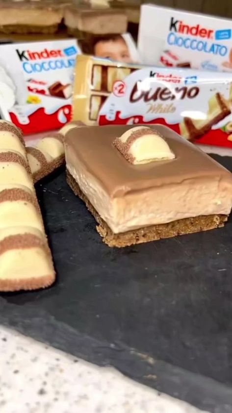 Gcse Food Tech, Kinder Bueno Recipes, Bueno Recipes, Chocolate Cheesecake Recipes, Easy Cheesecake Recipes, Junk Food Snacks, Easy Cheesecake, Gifts Mom, Easy Snack Recipes