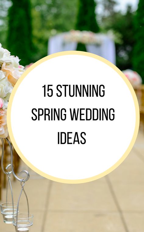 Do you dream of having the perfect Spring wedding? To get your imagination going, we have provided our favorite Spring wedding ideas from the spring wedding decorations, to the spring wedding cakes. Everything is sure to be a hit if you follow our tips! May Wedding Decor Ideas, May Spring Wedding, Simple Outdoor Spring Wedding, March Wedding Decorations, Colorful Spring Wedding Centerpieces, Early Spring Wedding Ideas, March Wedding Decoration Ideas, Outdoor Spring Wedding Ideas Simple, Spring Wedding Diy Decorations