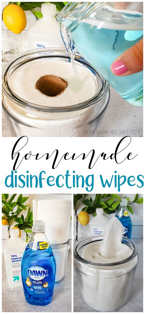 Diy Disinfecting Wipes, Homemade Disinfecting Wipes, Blogger Ideas, Lysol Wipes, Homemade Cleaning Supplies, Alternative Living, Clorox Wipes, Antibacterial Wipes, Homemade Cleaners