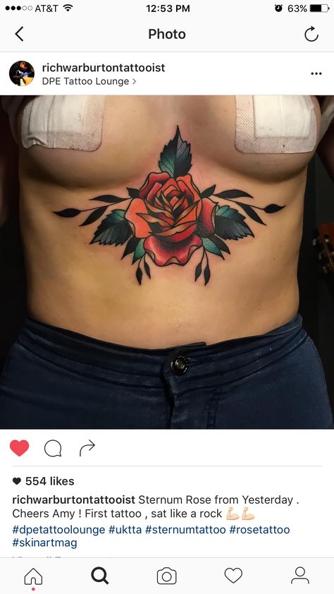 Sternum Tattoo Underboob Tattoo Designs, Stomach Tattoos Women, Chest Tattoos For Women, Stomach Tattoos, Sternum Tattoo, Tattoo Portfolio, Baby Tattoos, Hip Tattoo, Cover Up Tattoos