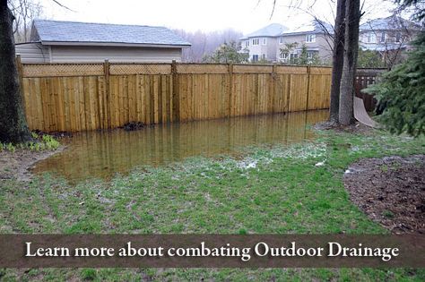 outdoor drainage edina mn French Drain Along Fence, Flooded Backyard Solutions, Backyard Flooding Solutions, Water In Backyard, French Drain Landscaping, Yard Drain, Gutter Drainage, Drainage Ideas, French Drains