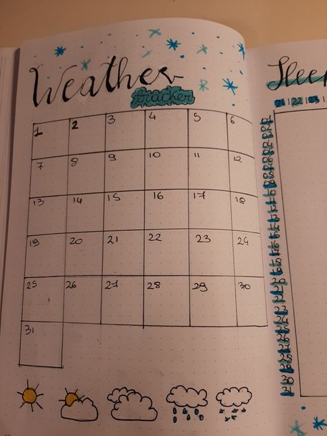 Journal Ideas Weather Tracker, January Weather Tracker, Mood Tracker Gennaio, Weather Of The Day Bullet Journal, Weather Tracker Ideas, Planer January, Journal Weather Tracker, Weather Bullet Journal, Bullet Journal Ideas January