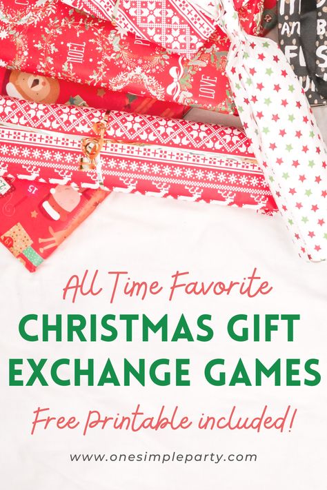 Add a creative twist to your Christmas gift giving this year with these Christmas Gift Exchange Games. Fun to play, guests will love these twists on traditional Christmas gift giving. There's even a FREE Printable to get you started! #christmasgiftexchangegames #christmasgiftexchangeideas #christmasgiftexchangeideasfamily Christmas Gift Card Game, Girls Gift Exchange, Gift Exchange Rules, Chinese Gift Exchange, Free Christmas Games, Gift Exchange Dice, Traditional Christmas Gifts, Pixie Gift, Family Gift Exchange