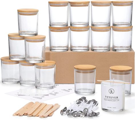 Candle Jars Wholesale, Glass Candle Jars, Liquid Candle, Empty Candle Jars, Empty Candle, Clear Candles, Making Candles, Candle Wick, Soy Candle Making