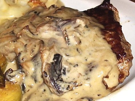 Make and share this Brandy & Cream Mushroom Sauce recipe from Food.com. Brandy Cream Sauce, Mushroom And Cheese, Brandy Sauce, Mushroom Sauce Recipe, Mushroom Cream Sauces, Light Meals, Garlic Mushrooms, Creamy Mushrooms, Beef Tenderloin