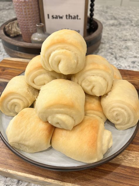 Potato Rolls With Instant Potatoes, Squirrel Food, Potato Rolls, Instant Potatoes, 2024 Recipes, Potato Flakes, Party Ideas Food, Homemade Rolls, Potato Roll