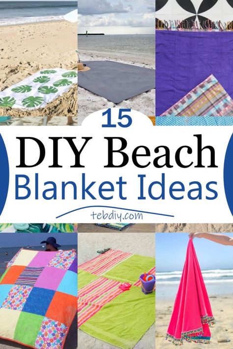 Quilted Beach Blanket, Diy Beach Accessories, Diy Beach Blanket, How To Roll Beach Towels, Beach Sewing Projects, Beach Quilts Ideas, Beach Blanket Diy, Diy Beach Towel, Beach 2024