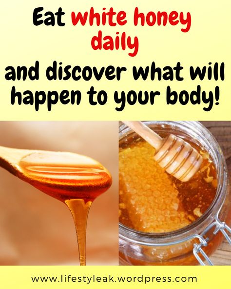 discover the benifets of eating white honey daily to your body including health, skin, sleep, memory, cholestrol, stomach, diet, stress and your heart White Honey, Honey Benefits, Amino Acids, Health Benefits, Yeast, Honey, Diet, Health, White