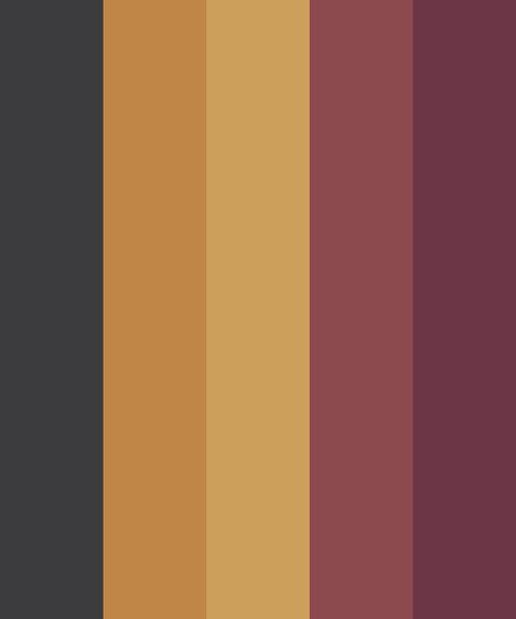 Reconsider All Aspects Color Palette Orange Yellow Black Color Palette, Black Brown Yellow Color Palette, Halloween Pallete Color, Mlp Color Palette, Demon Color Palette, Horror Color Palette, Black And Gold Color Palette, Character Color Palette, Golden Color Palette