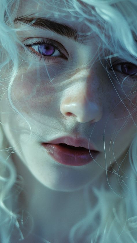 White Hair Fantasy Aesthetic, Girls With White Hair, White Hair Aesthetic, Amethyst Eyes, Woman With White Hair, Systems Art, Long White Hair, Asoiaf Art, Targaryen Aesthetic