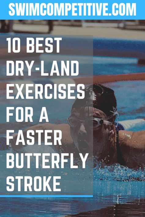 Ready to take your butterfly swimming to the next level? Consider checking out this post where we cover the best dry-land exercises for butterfly swimmers.  We will dive into scientific studies as well as which muscle groups are primarily involved in swimming butterfly.  This will provide swimmers with valuable insights so that they can enhance their swimming performances both in and out of the pool. Swimmers Workout Dryland, Dry Land Swim Workouts, Swimming Workouts For Beginners, Swim Team Mom, Swimming Butterfly, Dryland Workout, Workouts For Swimmers, Swimming Drills, Butterfly Swimming