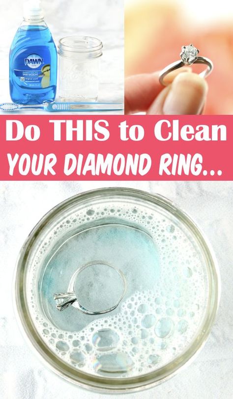 How to Clean Diamond Ring at Home How To Clean Fine Jewelry At Home, Cleaning A Ring At Home, How To Clean A Ring At Home, Best Way To Clean Diamond Ring At Home, Cleaning Rings At Home, How To Clean Gold And Diamond Jewelry, Cleaning Rings Diamonds At Home, Ring Cleaner Diy Diamond, How To Clean Platinum Diamond Ring