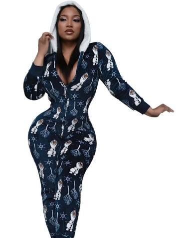 Pajamas Ideas, Blue Pajamas, Clubwear Jumpsuits, Xmas Pjs, Womens Christmas Pajamas, Pajamas Christmas, Womens Christmas, Bodycon Jumpsuit, One Piece Pajamas