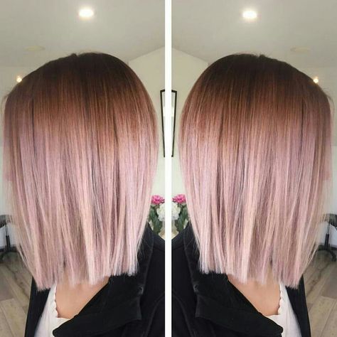 Corte. Rosa. Gold Ombre Hair, Rose Gold Hair Ombre, Gold Hair Colors, Hair Color Rose Gold, Rose Gold Hair, Ombre Hair Color, Gold Hair, Blonde Balayage, Ombre Hair