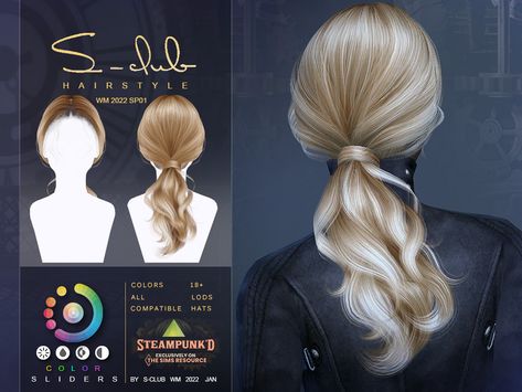 S Club Hair Sims 4, Sims 4 Cc Hair Short Ponytail, Sims 4 Mods Hairstyles Women, The Sims 4 Alpha Cc Hair, S Club Sims 4 Hair, Sims 4 Claw Clip Hair, Sims 4 Cc Hair Thesimsresource, Sims 4 Medium Hair, Sims 4 Cc Hair Ponytail