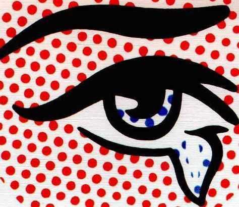 #dotsandstripes eye by roy lichtenstein Roy Litchenstein, Roy Liechtenstein, Pop Art Roy Lichtenstein, Roy Lichtenstein Art, Roy Lichtenstein Pop Art, Ben Day Dots, Lichtenstein Pop Art, James Rosenquist, Claes Oldenburg