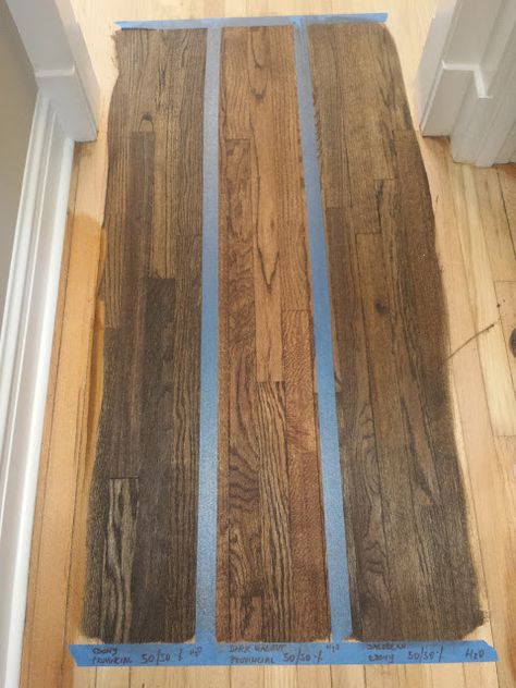 Staining Floors Jacobean / Ebony Mix | Home with Keki / Interior Design Blogger Jacobean And Ebony Stain, Dura Seal Stain Colors Hardwood Floors, Staining Floors, Staining Oak, Hardwood Floor Stain Colors, Oak Floor Stains, Staining Wood Floors, Floor Stain Colors, Wood Floor Stain Colors