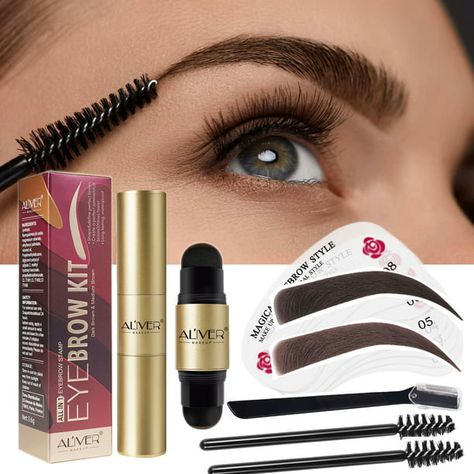 Tattoo Beginner, Eyebrow Template, Brow Stamp, Shimmer Lipstick, Eyebrow Shapes, Eyebrow Stamp, Eyebrow Shaper, Health Hair, Liquid Lipstick Set