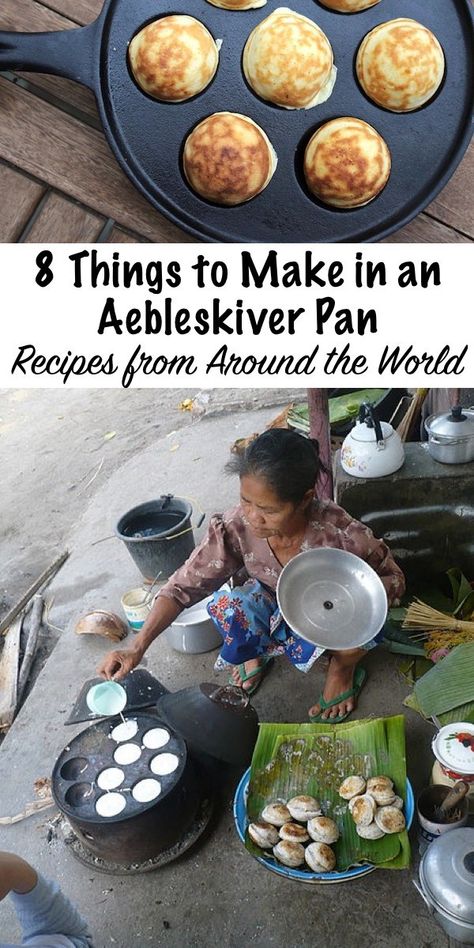 8 Things to Cook in an Aebleskiver Pan Pan Food Recipes, Pancakes From Around The World, Ebleskiver Pan Recipes, Takoyaki Pan Recipes, Ebelskiver Pan Recipes, Appe Pan Recipes, Ableskivers Recipe, Abelskiver Recipes, Aebelskivers Recipe