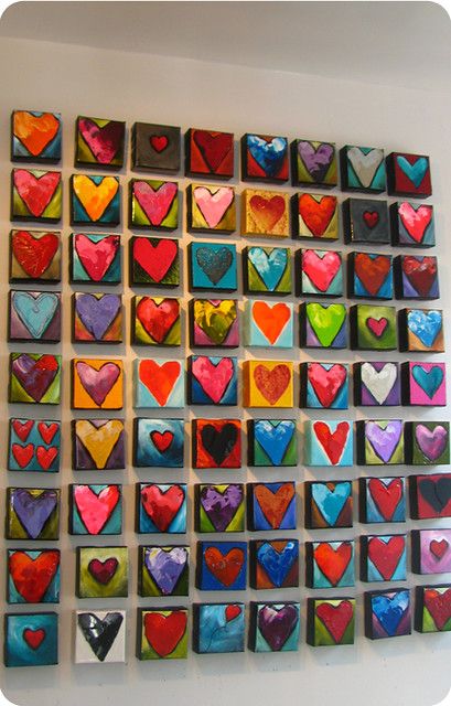 Collaborative Art Projects, Giveaway Alert, Canvas Art Projects, Collaborative Art, Art Classroom, Heart Art, Elementary Art, Art Club, Art Plastique