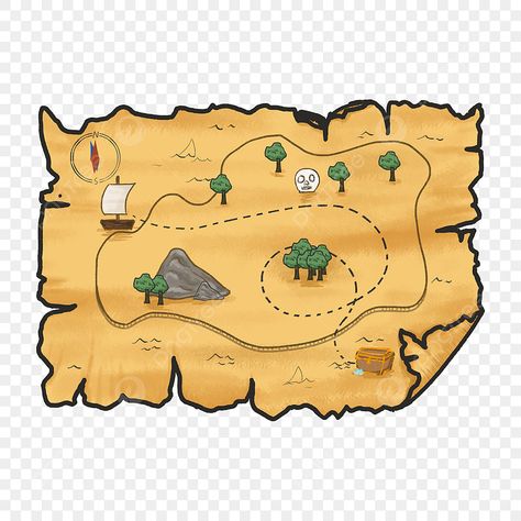 Maps Png, Map Clipart, Gold Treasure, Adventure Island, Adventure Map, Treasure Map, Islands Of Adventure, Treasure Maps, Frame Clipart