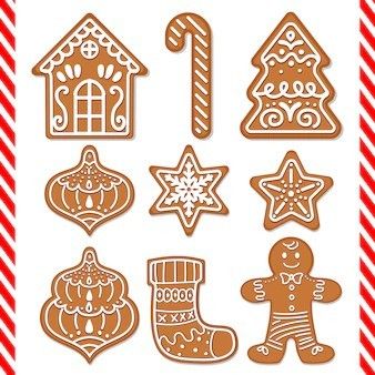 Tree Gingerbread Cookies, Cute Gingerbread Cookies, Food Tree, Gingerbread Cookies Decorated, Gingerbread Crafts, Gingerbread Christmas Decor, Gingerbread Decorations, Vector Christmas, 자수 디자인