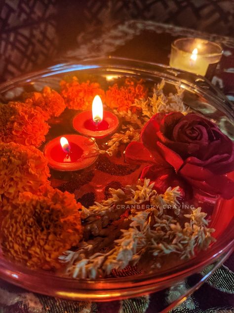 Marigold Flowers, Marigold Flower, Water Bowl, Floating Candles, Scented Candle, Glass Bowl, Home Decor Inspiration, Flower Decorations, Birthday Candles