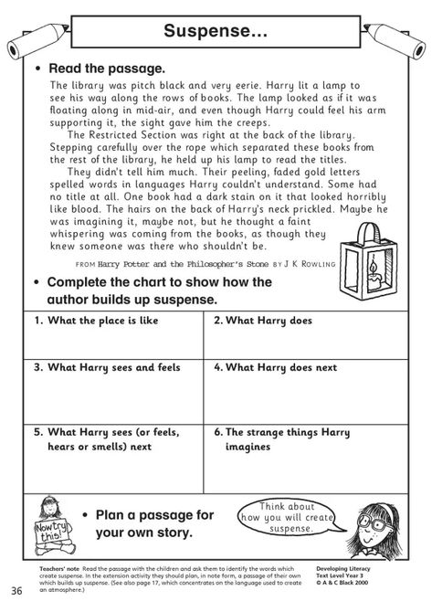 Suspense ... | KS2 Narrative writing | Teachit Suspense Writing, Emotions Cards, Reading Test, Teaching Grammar, Narrative Writing, Writing Ideas, Card Challenges, Novel Writing, The Words