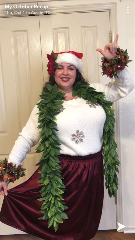 Christmas Luau Outfit, Luau Christmas Party Outfit, Hawaiian Christmas Party Outfit, Hawaiian Christmas Outfit, Luau Christmas, Luau Party Outfit, Christmas Luau, Hula Costume, Ugly Christmas Sweater Outfit