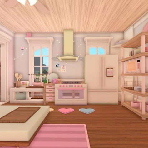 bloxburg small house layouts Adopt Me House Ideas, Preppy Adopt Me House, Preppy Adopt Me, Roblox Houses, Bloxburg City, Preppy House, Blox Burg, Game House, Home Library Rooms