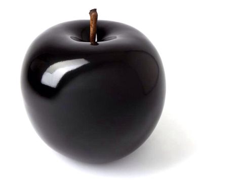 Black Apple. Black Apple, All Black Everything, Fade To Black, Black N White, Happy Colors, Black Magic, Art Google, Black Love, Shades Of Black