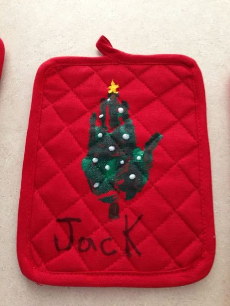 50+ Adorable DIY Christmas Gifts for Grandparents To Melt Their Hearts | HubPages Handprint Pot Holders Christmas, Christmas Pot Holder Craft For Kids, Diy Christmas Gifts For Grandparents, Christmas Presents For Grandparents, Pot Holder Crafts, Christmas Gifts For Grandparents, Christmas Footprint, Christmas Potholders, Christmas Presents For Girls