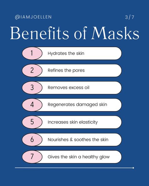 Have you ever heard that you should be applying a facial mask weekly for healthy skin and wondered why?? Swipe through these slides to learn why masks are important in your skincare routine, how to apply them, and all the good benefits from them! For even more details and some great face mask options, comment MASK and I’ll send you the link to my blog post with more valuable info 😊 #facemask #facialmask #facialmasks #matureskincare #skincare101 Wedding Skincare, Skincare 101, Beauty Youtubers, For Healthy Skin, Beauty Oil, Skin Care Mask, Cruelty Free Skin Care, Diy Mask, Facial Mask