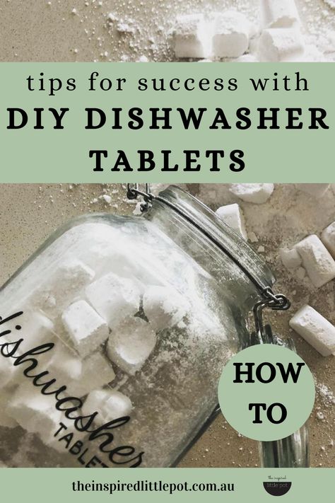 Dishwasher Pods Diy, Diy Dishwasher Cleaner, Homemade Dishwasher Soap, Cruelty Free Cleaning Products, Natural Dishwasher Detergent, Diy Dishwasher Detergent, Diy Dishwasher Tablets, Tablet Recipe, Dishwasher Tabs