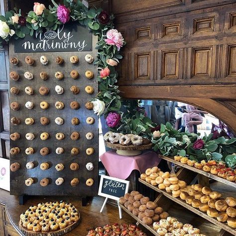 Donut Bar Wedding, Party Favor Food, Glow Dance, Party Rental Ideas, Donut Display, Rental Ideas, Wedding Donuts, Mini Doughnuts, Donut Bar