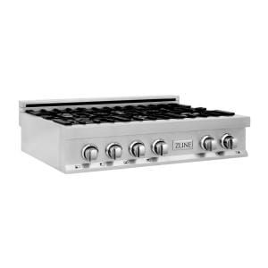 ZLINE Kitchen and Bath 48 in. Porcelain Gas Stovetop with 7 Burners and Griddle-RT48 - The Home Depot Gas Range Top, Convection Wall Oven, Cast Iron Burner, Zline Kitchen, Professional Appliances, Kitchen Appliance Packages, Single Wall Oven, Range Top, Appliance Packages