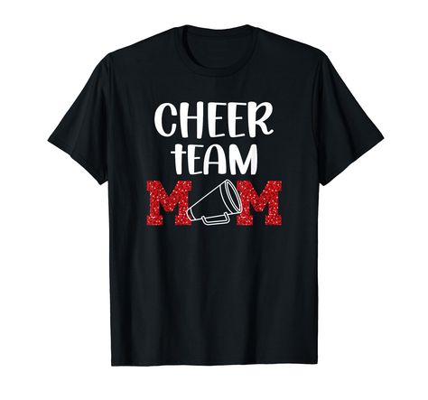 PRICES MAY VARY. Great team mom cheer idea on Mother's Day for a proud cheer team mom, or a cheerleader team mother, who is a huge cheerleading fan. Excellent cheer team mom appreciation idea for a cheerleading team mama, who loves to support her favorite cheer team. Lightweight, Classic fit, Double-needle sleeve and bottom hem Cheer Mom Gifts, Cheer Coach Shirts, Basketball Cheer, Cheerleading Tshirts, Cheer Tops, Cheerleading Mom, Nana T Shirts, Cheer Mom Shirts, Soccer Mom Shirt