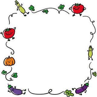 happy vegetables | Flickr - Photo Sharing! Vegetable Border Design, Border Design, Fruits And Vegetables, Diy Ideas, Borders, Photo Sharing, Science, Fruit, Collage