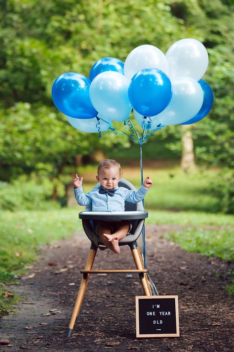 Baby Boy first birthday pictures - outdoor with high chair Birthday Photoshoot Ideas Boys, Boy Birthday Pictures, Baby Birthday Photoshoot, First Birthday Photography, First Birthday Boy, 1st Birthday Pictures, Baby Boy 1st Birthday Party, 1st Birthday Photoshoot, First Birthday Pictures