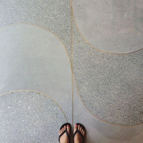 Beautiful @ihavethisthingwithfloors #floor #curves #terrazzo #stone #brass #pattern #design #flipflops #nice #travel #travelgram #latergram – i have this thing with floors Terrazo Flooring, Terazzo Floor, Floor Pattern Design, Inlay Flooring, Nice Travel, Floor Texture, Tile Trends, Terrazzo Flooring, Interior Floor